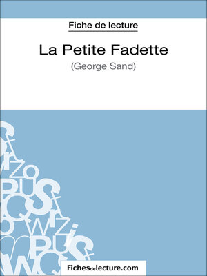 cover image of La Petite Fadette de George Sand (Fiche de lecture)